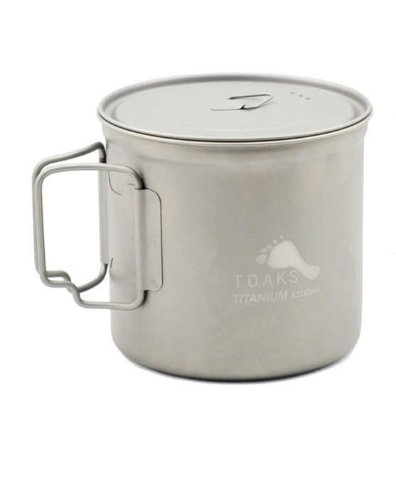 3-Piece Titanium Cookware Set - Serrated Spork / 450ml/750ml Cup Mug  -Ultralight