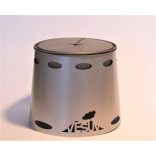 Vesuv Titanium Windshield for Toaks Pots 900 ml-diam 130 mm
